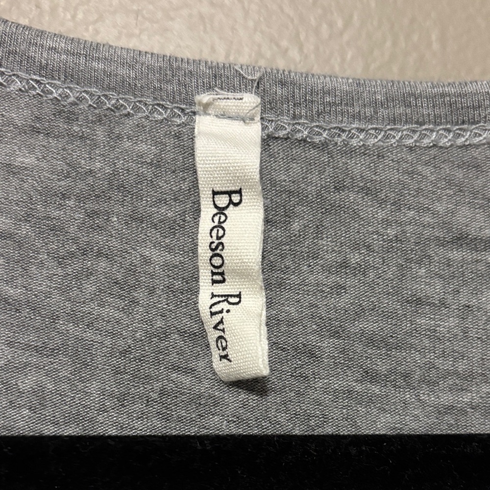 Beeson River Gray Tunic with Black and White Stripes - Picture 2 of 3